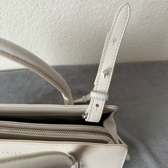 Radley London Arlington Medium Ziptop Multiway Leather Natural Color Handbag - Picture 11 of 16
